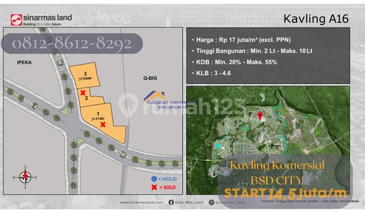 Dijual Tanah Kavling Bsd City, Tangerang 6.000 Ha 13