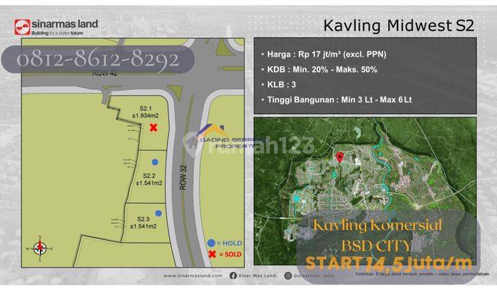 Dijual Tanah Kavling Bsd City, Tangerang 6.000 Ha 16