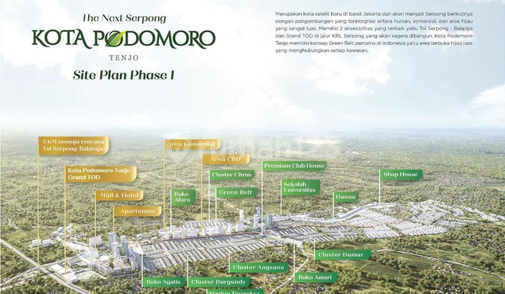 Tanah Podomoro Tenjo SHM 105 m² 3