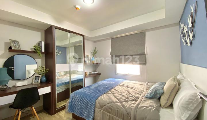 kamar tidur apartemen sentraland cengkareng studio semi