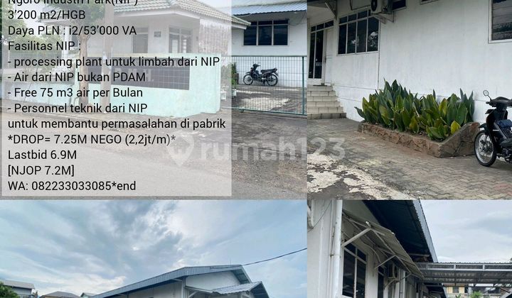 Gudang Ngoro Industri Park Mojokerto (nip) Termurah Drop 7.19m.