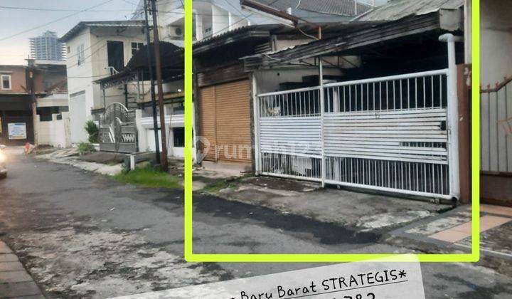 TERMURAH STRATEGIS ROW LEBAR, RMH HTG TANAH DARMO BARU BARAT 162m2 DROPP 11jt an/m (Rp 1.799M SHM) 1