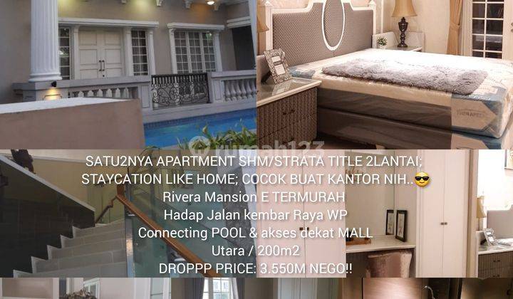 FS: 1unit Riviera Mansion 2lt @waterplace pakuwon indah BU NEGO sampai deal 1