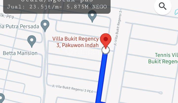 SALE: Kav NGOTAK VBR3 Pakuwon Indah, NEGO, BANYAK PENAWARAN MSK  1