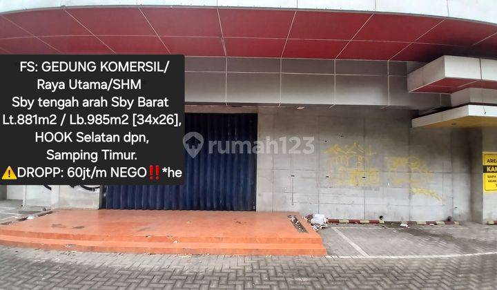 Gedung Strategis Komersil Nol Jalan, Shm, Surabaya Tengah Arah Ke Barat Nego Sampe Deal‼️ 1