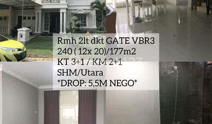 2-Story House in Pakuwon, Well-Maintained, Near Gate, Negotiable Until Deal 1