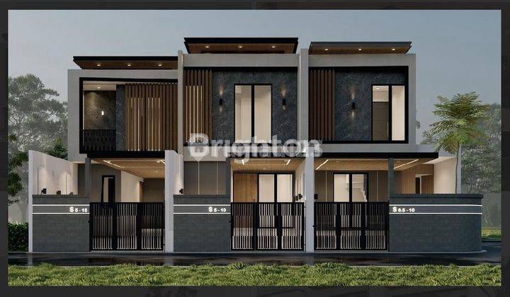 RUMAH 2 LANTAI BARU GRESS MEDITERAN MINIMALIS STYLE BAGUSS SEMOLOWARU DEKAT RAYA MERR ARAYA KLAMPIS NGINDEN 1