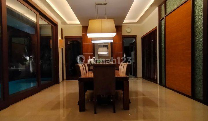 Rumah Green Garden, Ada Pool, Furnished Interior Bagus Mewah