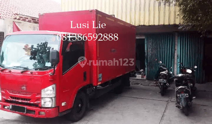 Gudang Cideng ex logistik luas 305m , 1 lantai plong parkiran luas 1