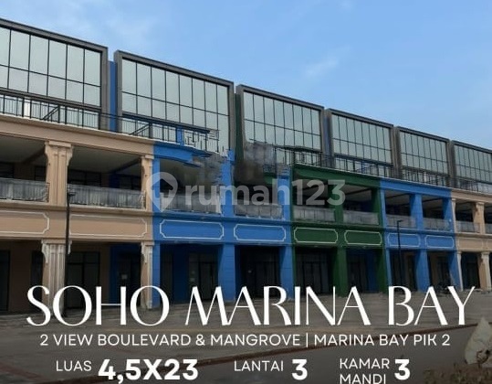 Ruko Marina Bay 2 Front Facing Main Road, Pik2
