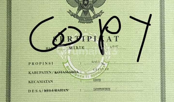 Jual Tanah Lodtunduh Ubud Zona Kuning Jln Mobil