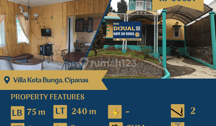 Rumah Villa di Kota Bunga Cipanas, Cianjur 1