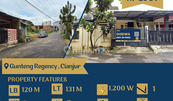 Disewakan Rumah 1 Lantai di Gunteng Regency , Cianjur 1