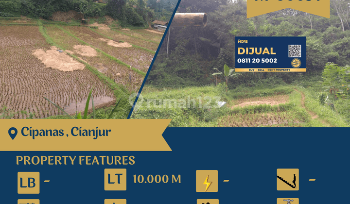 Dijual Tanah 10.000 Meter di Sukaresmi, Cipanas, Cianjur  1