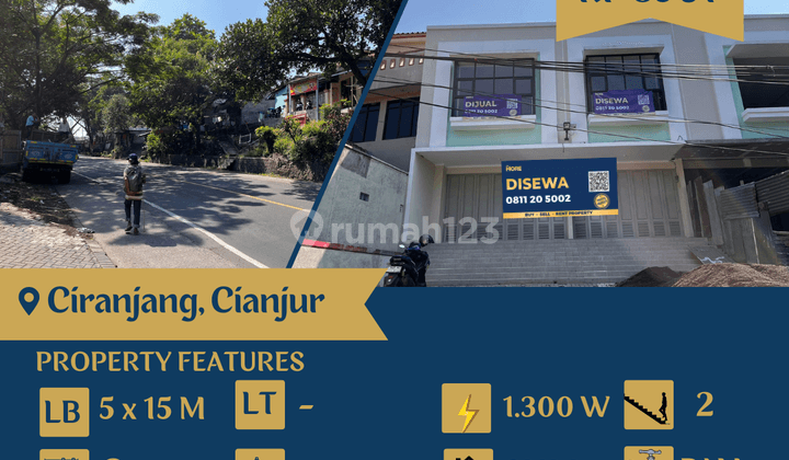 Disewakan Dan Dijual Ruko Baru 2 Lantai di Ciranjang , Cianjur 1