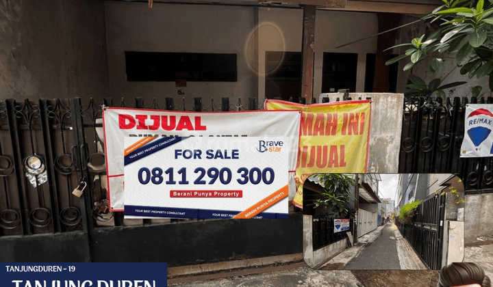 Dijual Rumah 2lt HGB , Luas 6x13m di Tanjung Duren 1