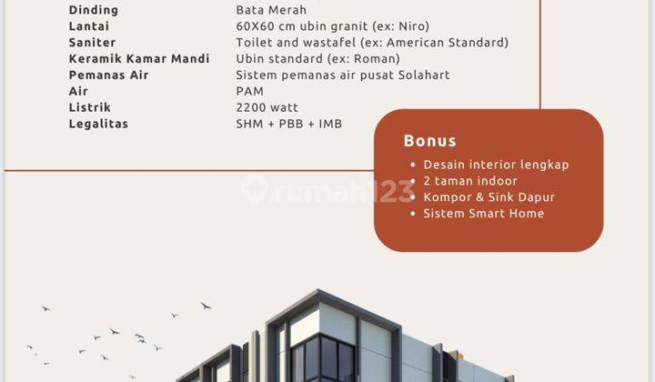 Dijual Rumah Baru 3lt SHM Modern Japandi Living di Taman Ratu 2