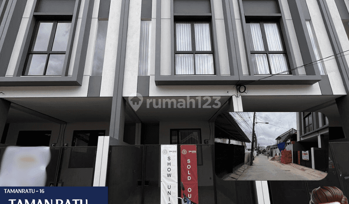 Dijual Rumah Baru 3lt SHM Hoek Modern Japandi Living di Taman Ratu  1