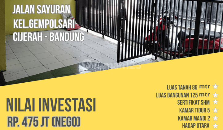 Di Jual Rumah Minimalis di daerah Cijerah, Jumlah kamar tidur 5 1