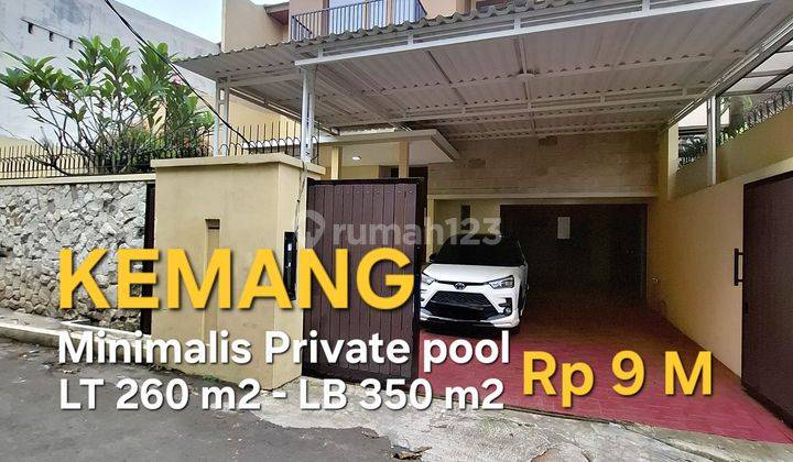 Rumah Mewah Minimalis Private Pool Area Kemang 1