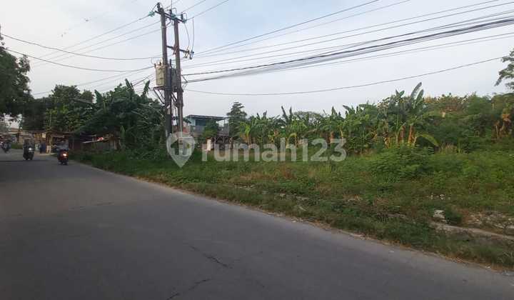 Tanah Darat Pinggir Jalan Raya Cocok Untuk Gudang Dan Perumahan