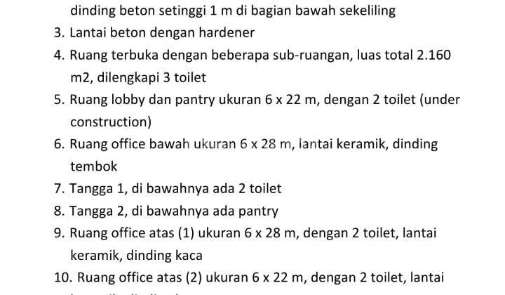 Dijual Gudang di Kawasan Industri Kutruk Tigaraksa Tangerang Udin 2