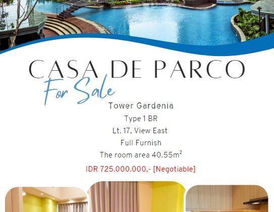 Jarang Ada Dijual Apartemen Casa De Parco 1 BR Furnished Bagus 1