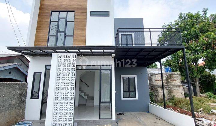 Rumah Scandinavian Free Biaya Dekat Polsek Beji Kukusan Depok Lokasi Strategis 1