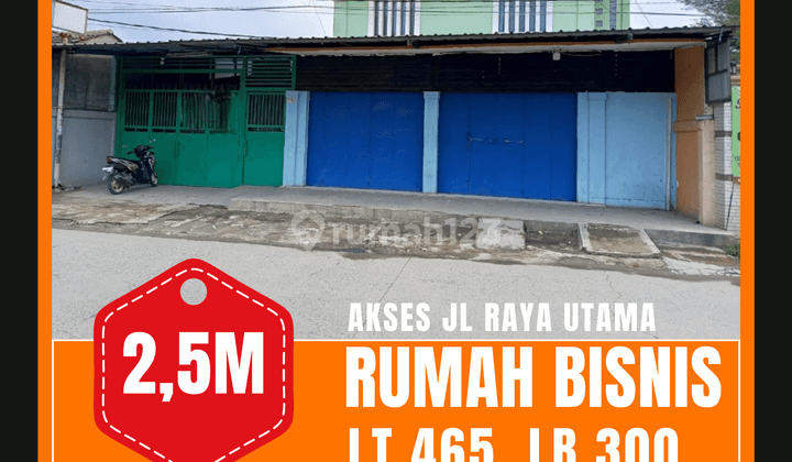 Dijual Rumah Usaha Siap Huni Di Jalan Utama Akses Ramai 1