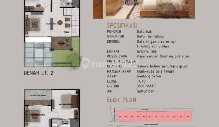 Rumah baru modern dua lantai ditengah antara teukur umar dan pedungan dengan akses mobil papasan