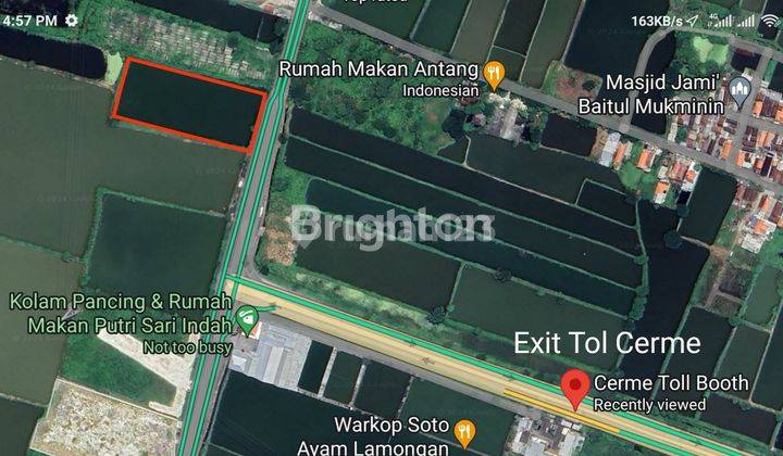 RAYA CERME  SEBERANG EXIT TOL CERME COCOK UNTUK GUDANG DAN INDUSTRI 1