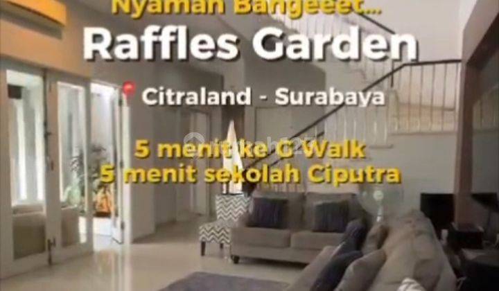 Rumah Siap Huni Furnished Di Raffles Garden Citraland Surabaya Barat 1