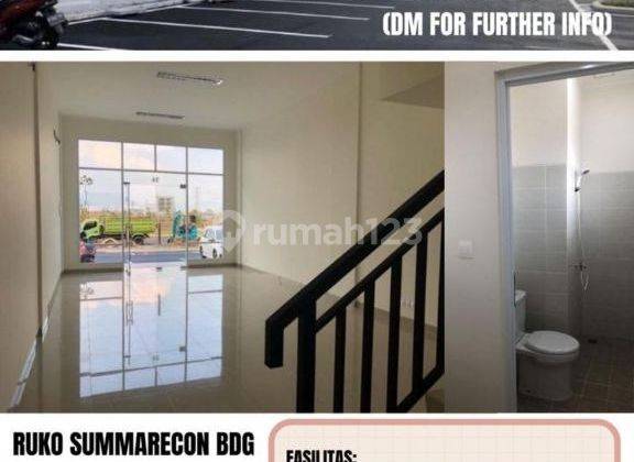 Disewakan Ruko Ruby Commercial Dekat Mall Summarecon Bandung 1