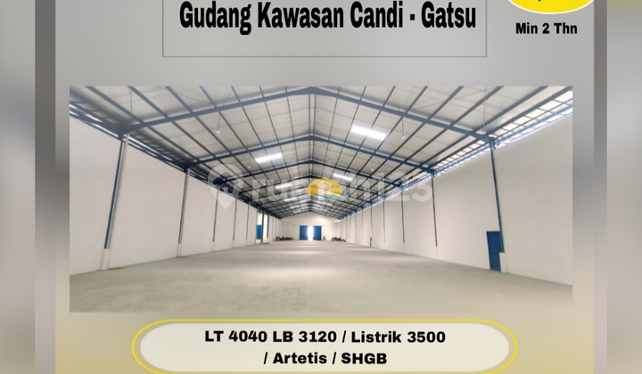 Ready-to-Use Warehouse in Candi Gatsu Industrial Area