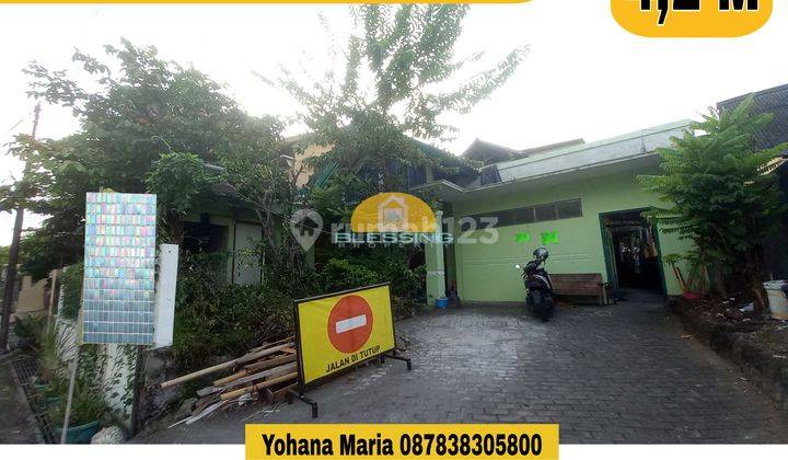 Rumah bangunan lama pinggir jalan raya hitung tanah 2