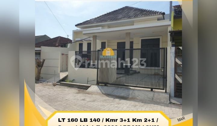 Jual Rumah Siap Pakai Satu Lantai Purianjasmoro Semarang Barat 1