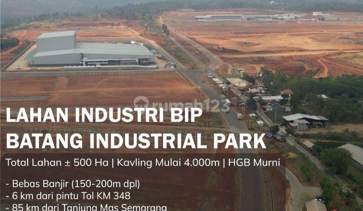 Dijual Tanah Industri Siap Bangun Batang Industri Park 1