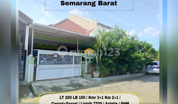 Jual Rumah Purianjasmoro Dekat Bandara Sudah Tinggi Dari Jalan 1