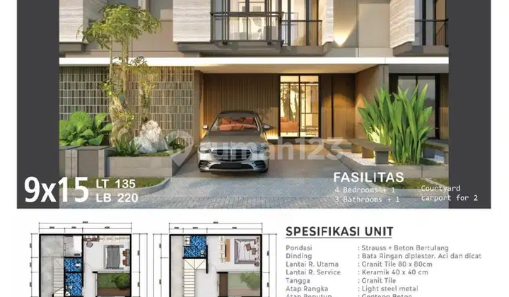  ready 2 unit rumah Citraland  Woodland dekat pasar citraland, dekat TPR, dekat kedutaan Amerika Citraland