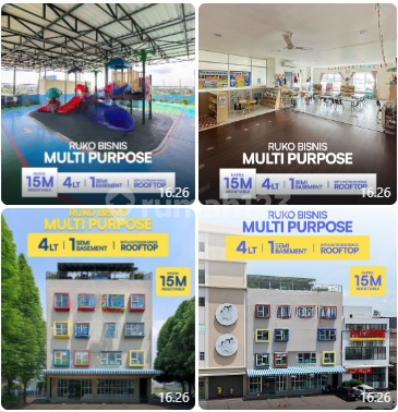 Ruko Bisnis Multi Purpose 4 Lantai + Rooftop & Semi Basement, LT 237m² – Ada Lift Ruko Bisnis Multi Purpose 4 Lantai + Rooftop & Semi Basement, LT 237m² – Ada Lift