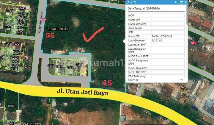 Dijual Cepat Harga Termurah Dibawah NJOP Tanah Pegadungan Jakbar 1