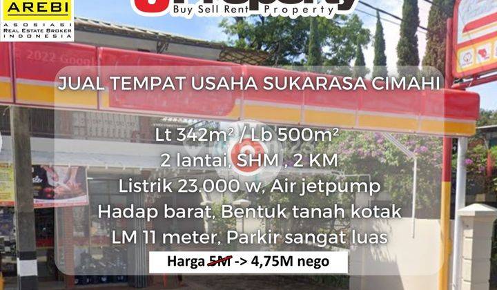 Turun Harga Tempat Usaha Sukarasa Kota Cimahi 1