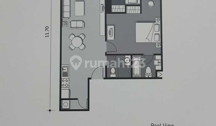 Fully Furnished Apartemen Trillium Lokasi Embong Kaliasin !! 2