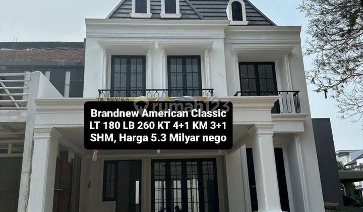 Dijual rumah brandnew american classic the green bsd dekat  tol 1