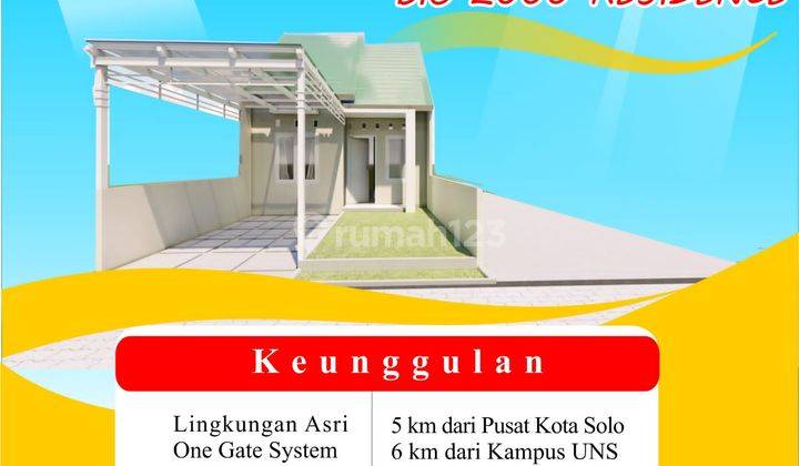 Rumah SHM Baru dekat pusat kota solo Jawa tengah  2