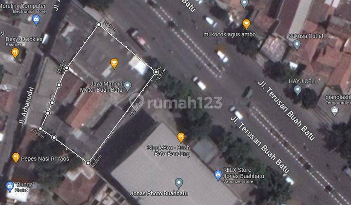 Tanah di Terusan Buah Batu, Bandung SHM 653 m² 1