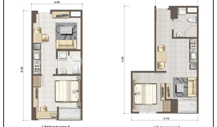 Apartemen Cosmo Terrace 1Br 2