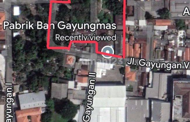 Jual Rugi Tanah Gayungan Luas 6375m² Ex Factory Tires Gayungan 1