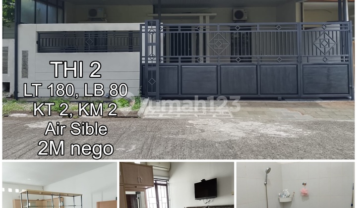 Rumah di Taman Holis Indah Halaman Luas Hadap Timur Sible