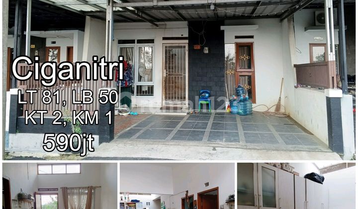 Rumah di Ciganitri Bojongsoang Sible Kanopi Depan Belakang